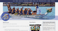 Desktop Screenshot of cockburndragonboatclub.org.au